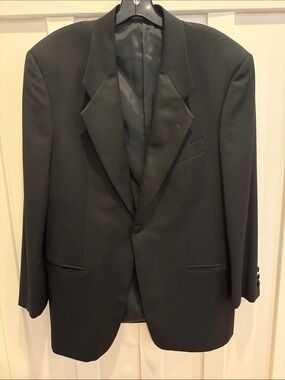 Vintage Mani virgin wool tuxedo jacket